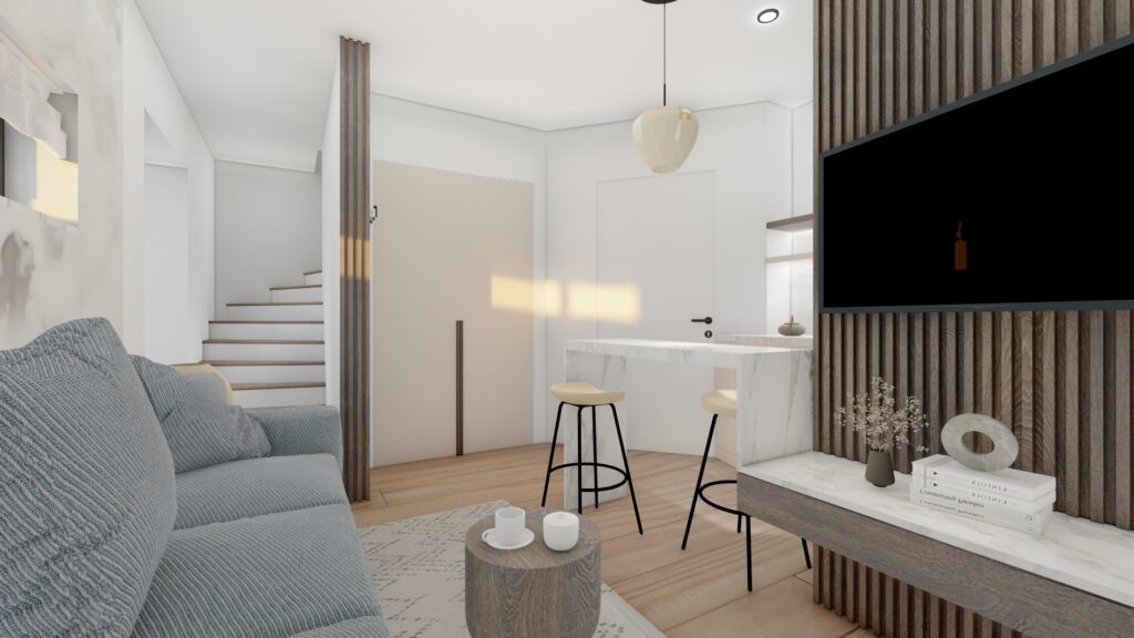 1OG kuhinja i dnevna Render 3